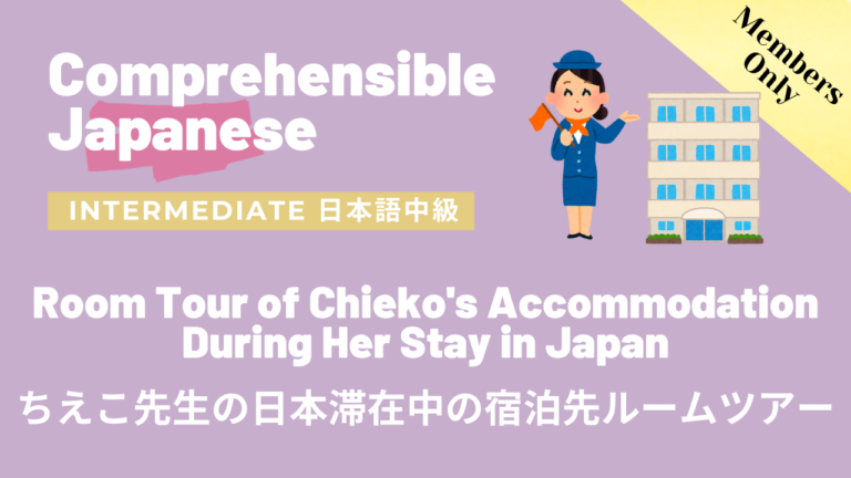 ちえこ先生の日本滞在中の宿泊先ルームツアー Room Tour of Chieko’s Accommodation During Her Stay in Japan
