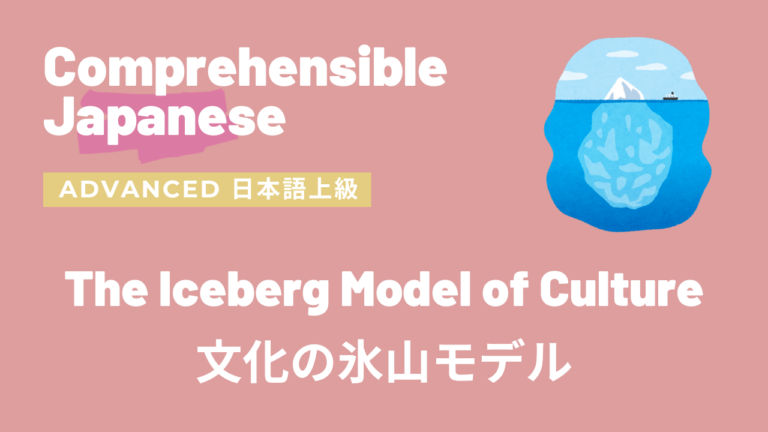 文化の氷山モデル The Iceberg Model of Culture